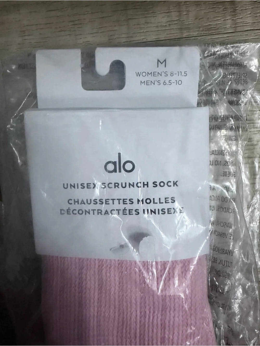 ALO Yoga Pink Unisex Scrunch Socks